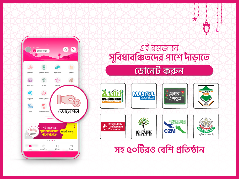 বিকাশের মাধ্যমে জাকাত-অনুদান পৌঁছাচ্ছে সুবিধাবঞ্চিতদের কাছে