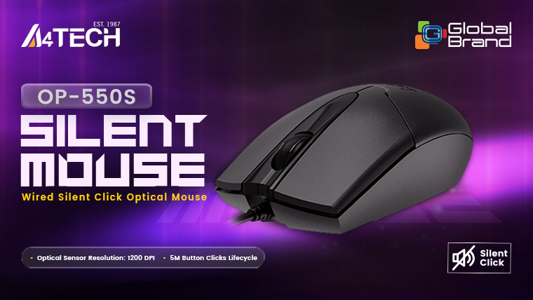সাশ্রয়ী সাইলেন্ট ক্লিক মাউস এফোরটেক ওপি-৫৫০এস